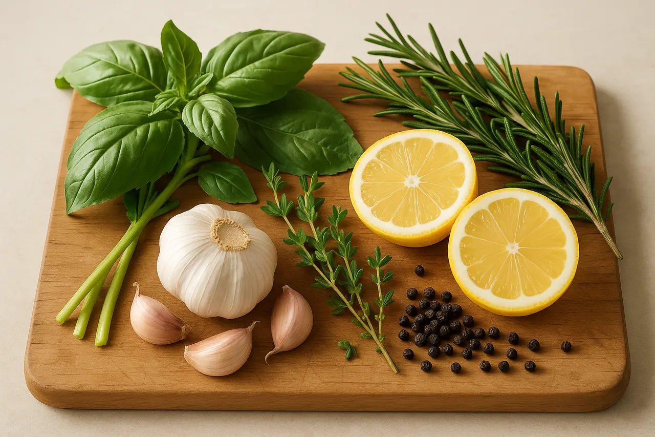 How to brine poultry for juicier meat — Step 4: Add aromatics and acid
