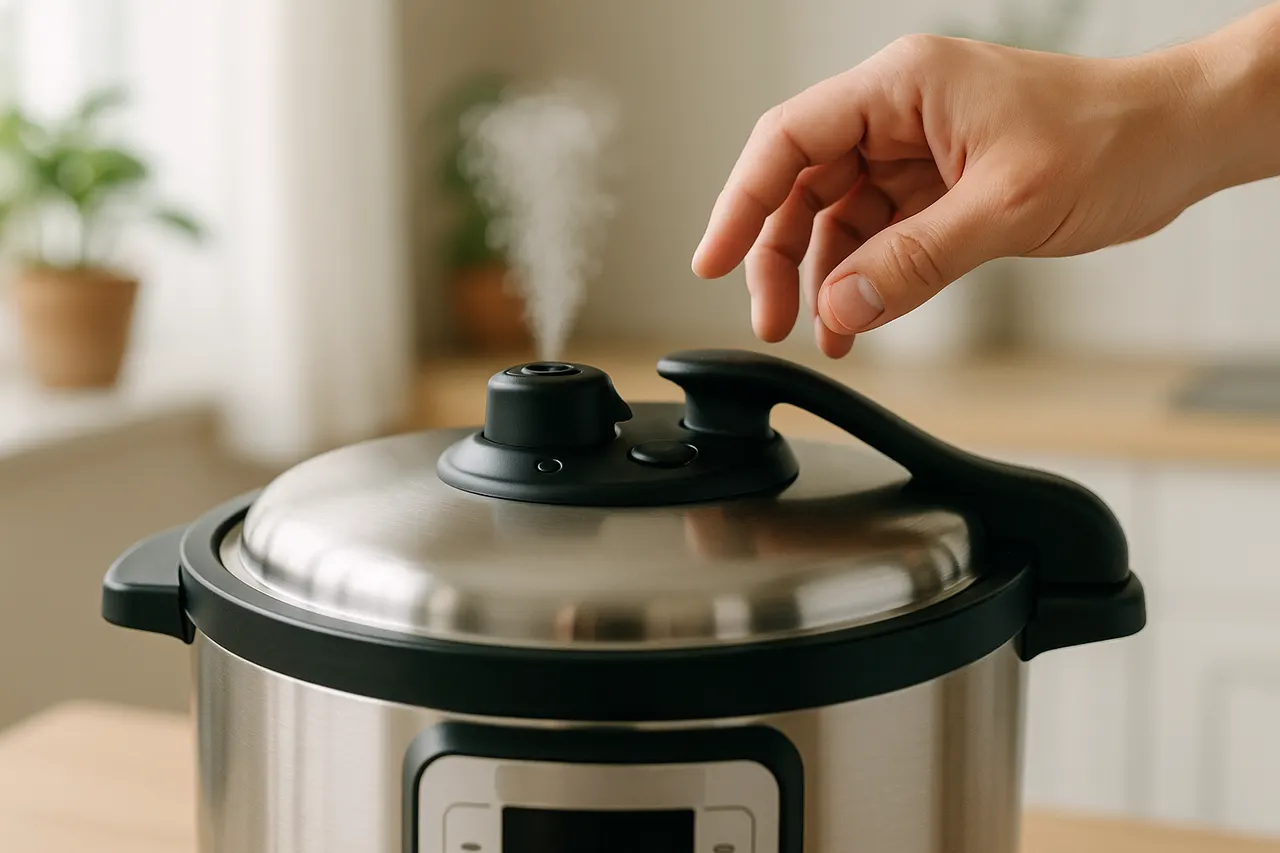 How to cook dried beans in a pressure cooker/Instant Pot — Step 6: Use natural release for best texture