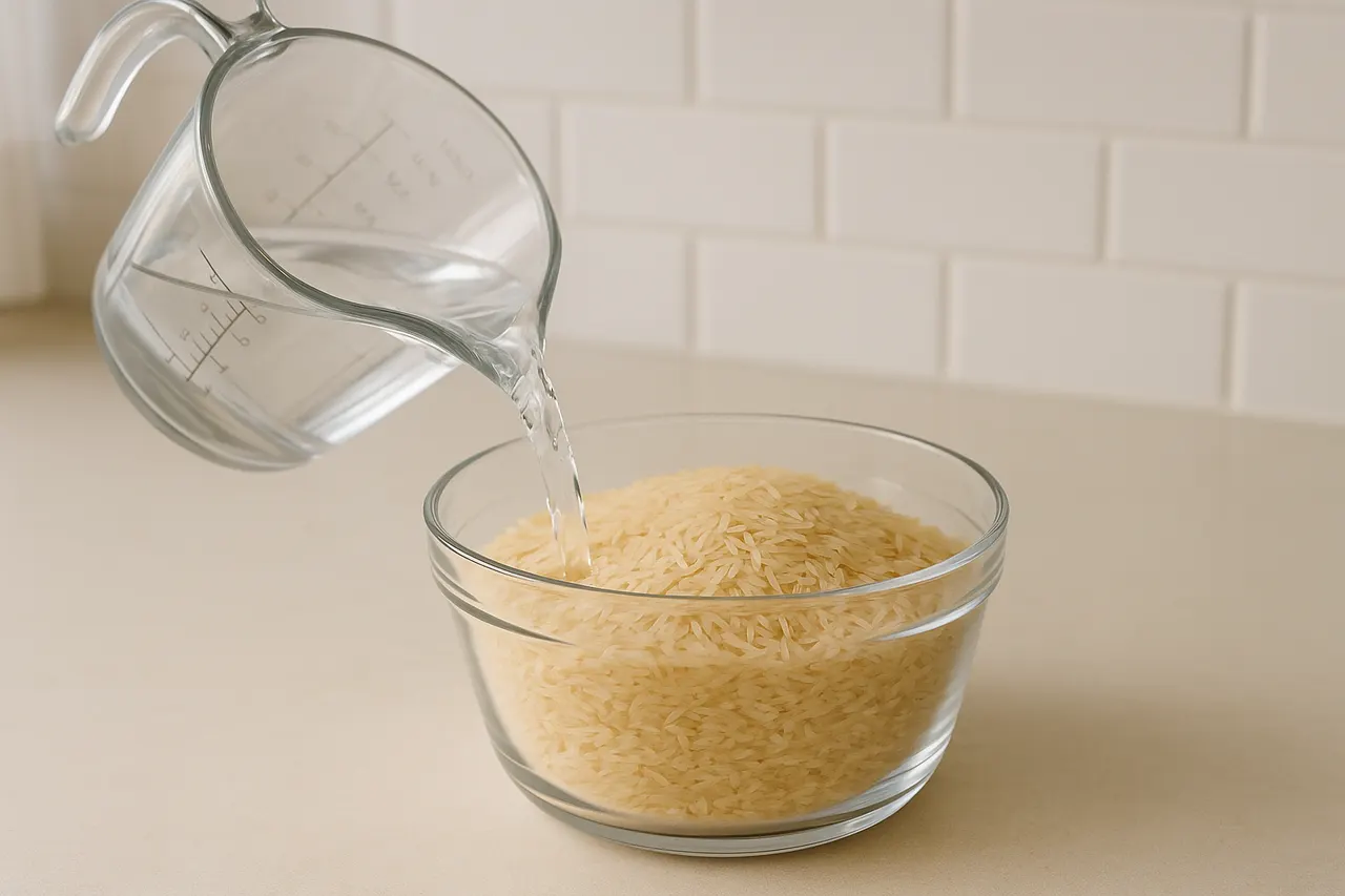 How to cook fluffy long-grain rice on the stovetop — Step 2: Measure water precisely