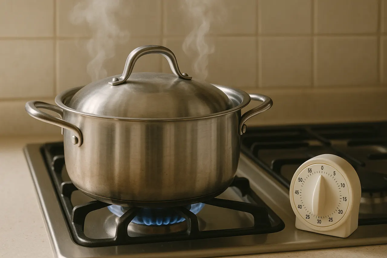 How to cook fluffy long-grain rice on the stovetop — Step 6: Simmer without lifting lid