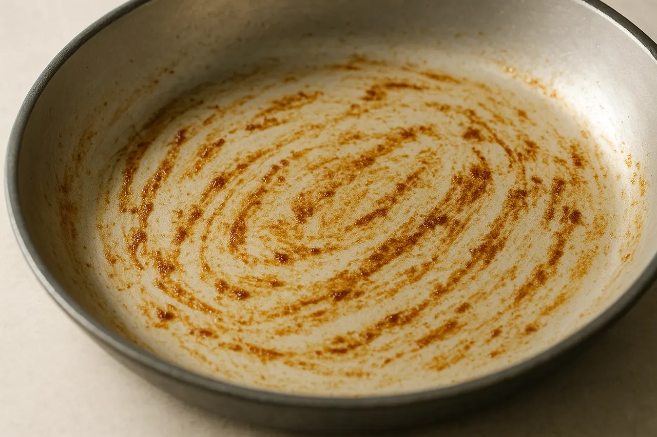 How to deglaze a pan and use the fond for flavor — Step 2: Lower heat and assess fond