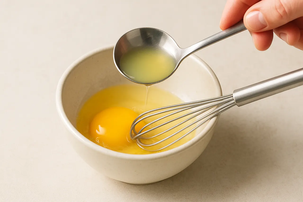 How to fix a curdled sauce (like hollandaise or butter sauce) — Step 4: Create a new base in a clean bowl