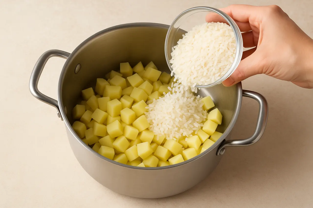 How to fix an oversalted soup or stew — Step 3: Incorporate starchy ingredients