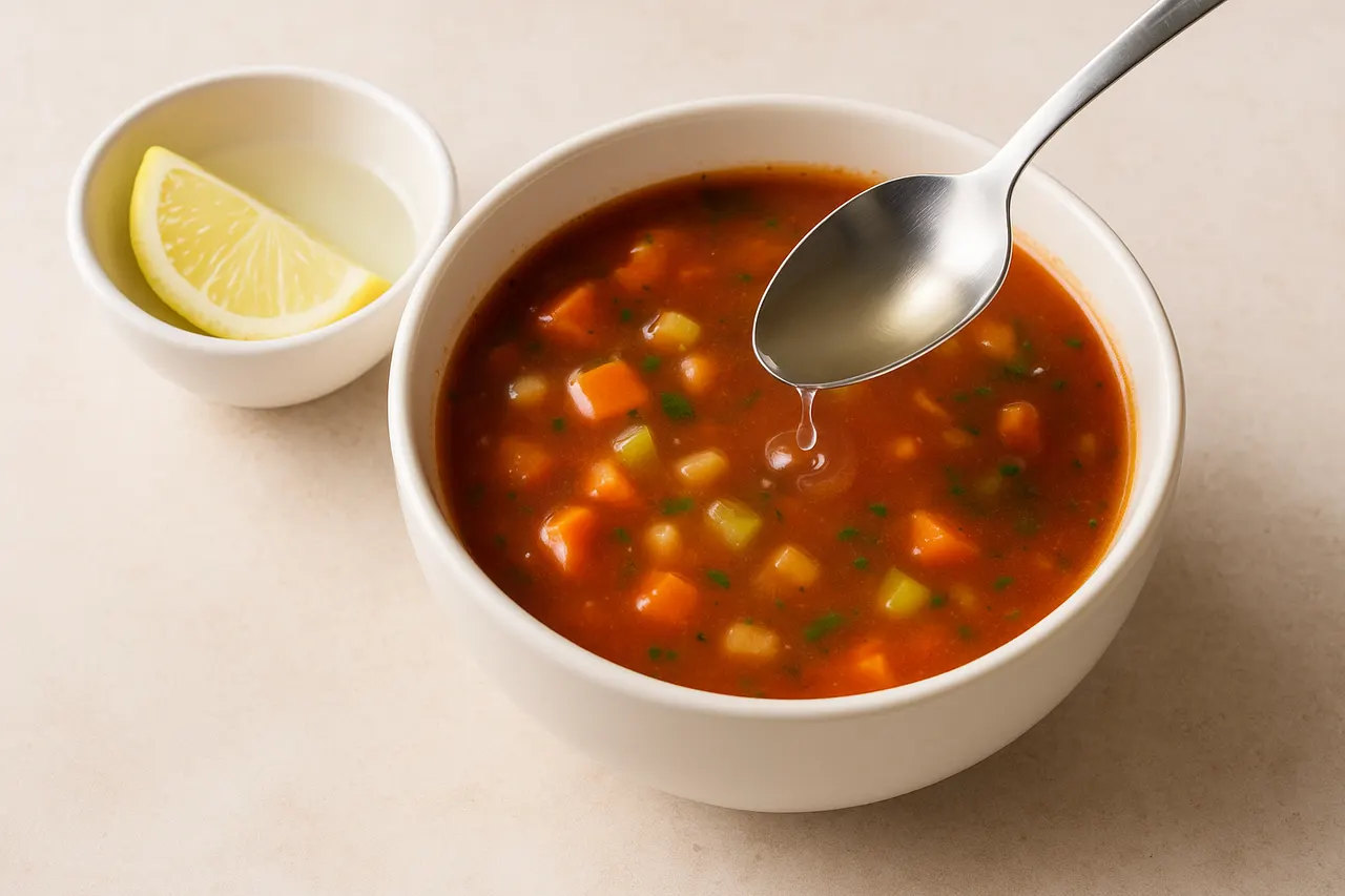 How to fix an oversalted soup or stew — Step 4: Use acid to balance flavor