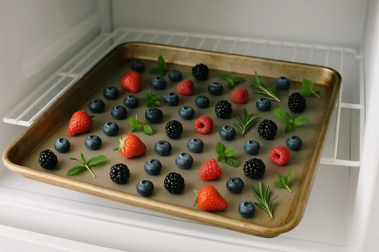 How to freeze and reheat leftovers safely — Step 4: Flash-freeze delicate items