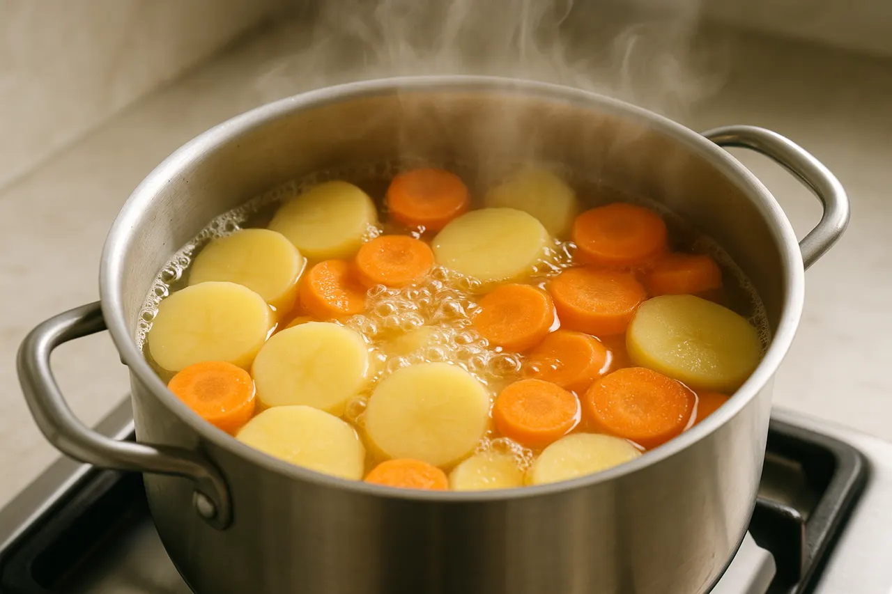 How to grill vegetables without burning them — Step 3: Parboil or precook dense items