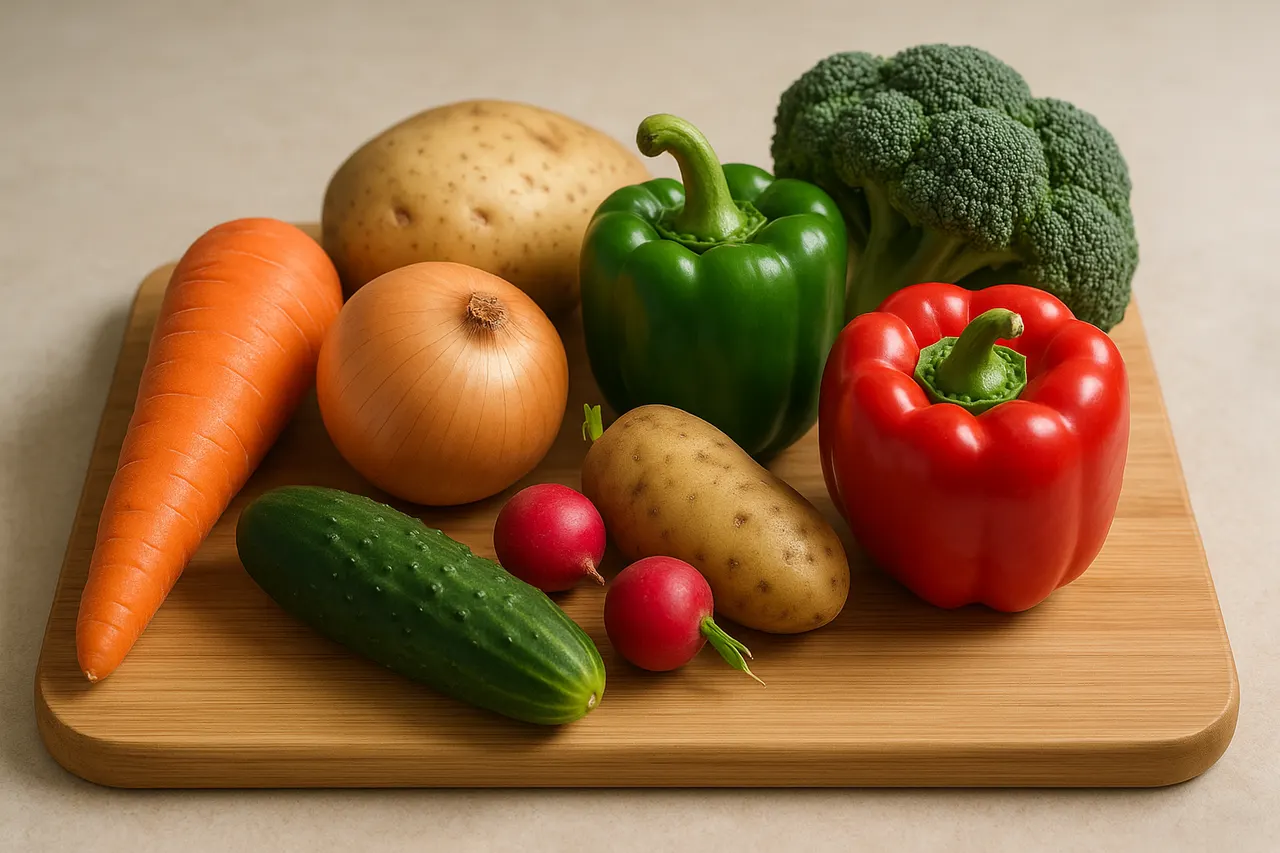 How to julienne vegetables quickly and safely — Step 1: Choose firm vegetables
