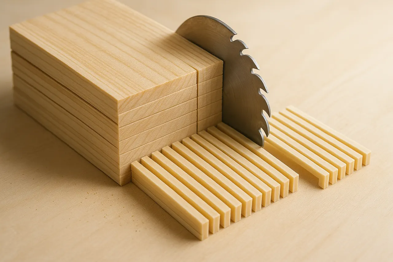 How to julienne vegetables quickly and safely — Step 6: Stack and cut matchsticks