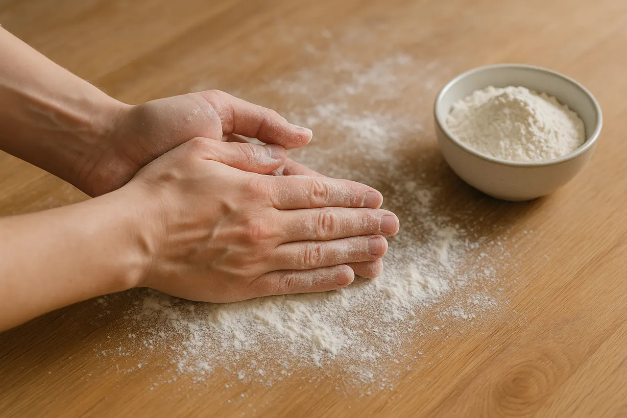 How to knead bread dough by hand effectively — Step 1: Prepare your surface and hands