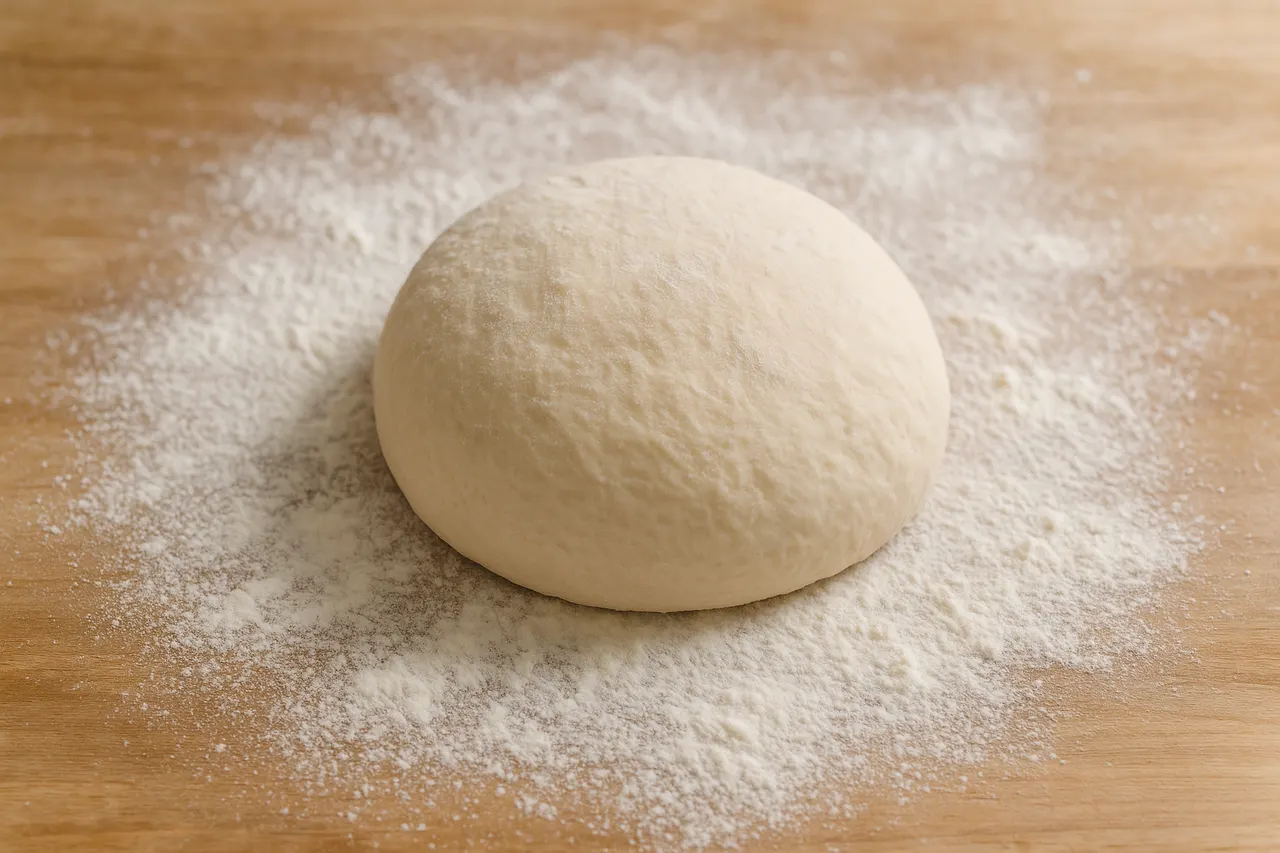 How to knead bread dough by hand effectively — Step 2: Turn dough onto the work surface