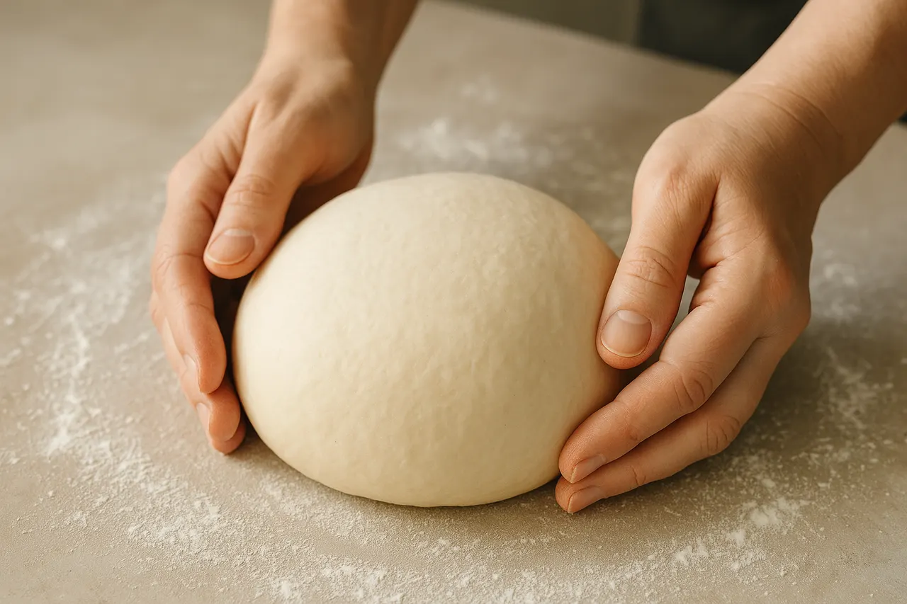 How to knead bread dough by hand effectively — Step 6: Shape into a tight ball