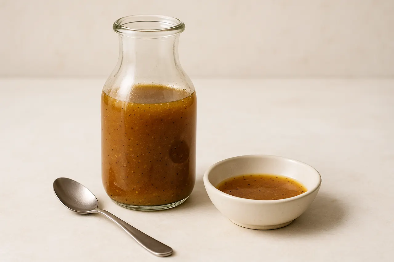 How to make a basic vinaigrette and properly emulsify dressings — Step 7: Adjust flavor and store properly