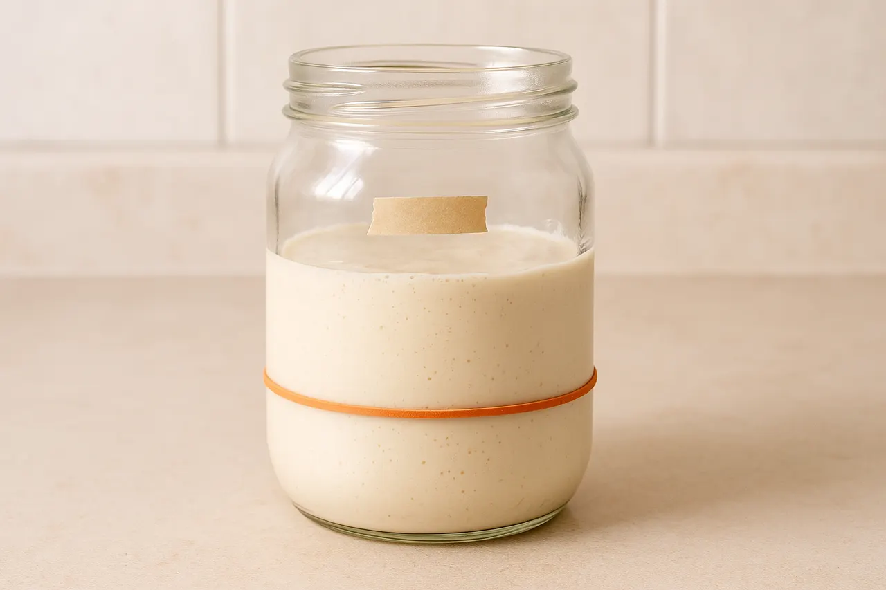 How to make and maintain a sourdough starter — Step 2: Make first mixture