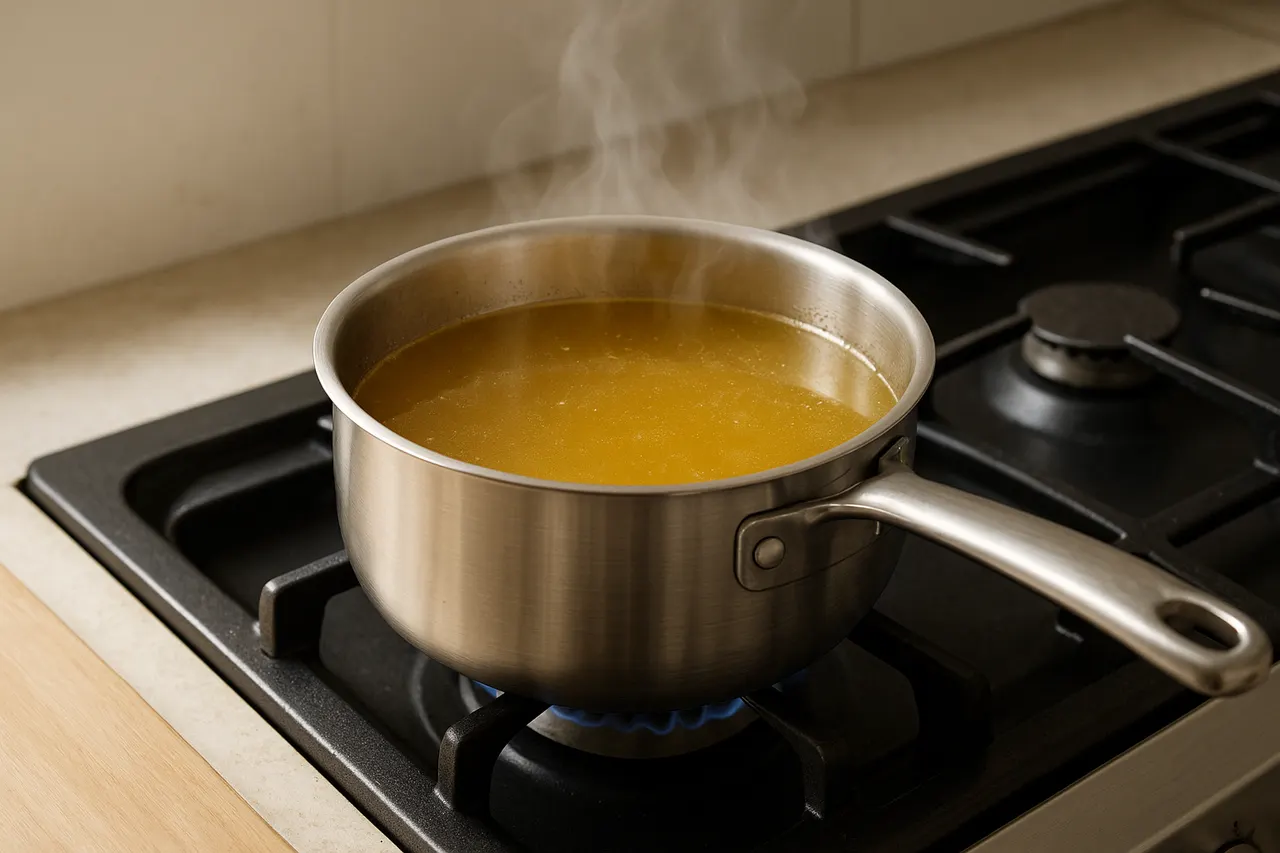 How to make creamy risotto without it becoming gluey — Step 2: Prepare flavorful warm stock