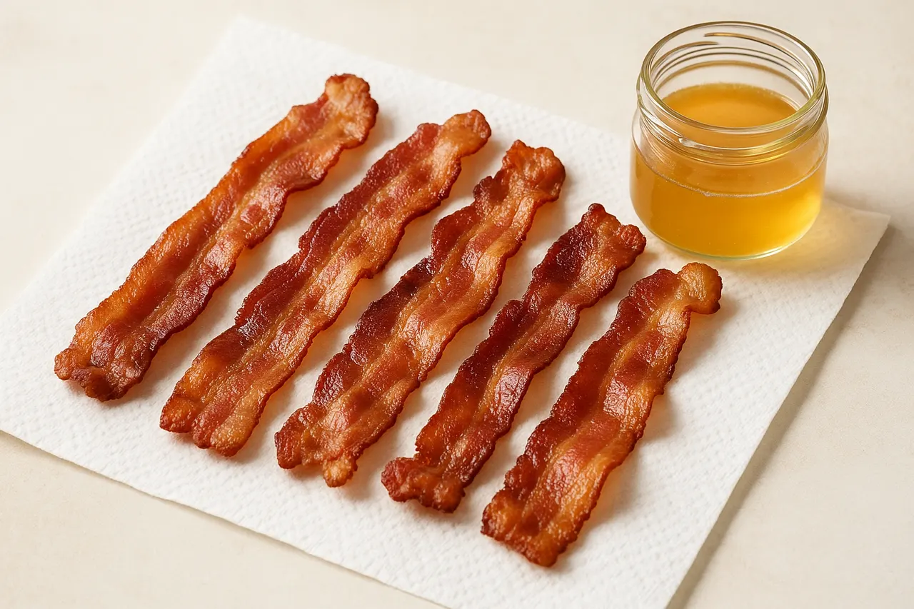 How to make perfectly crispy bacon in the oven — Step 7: Drain and cool briefly