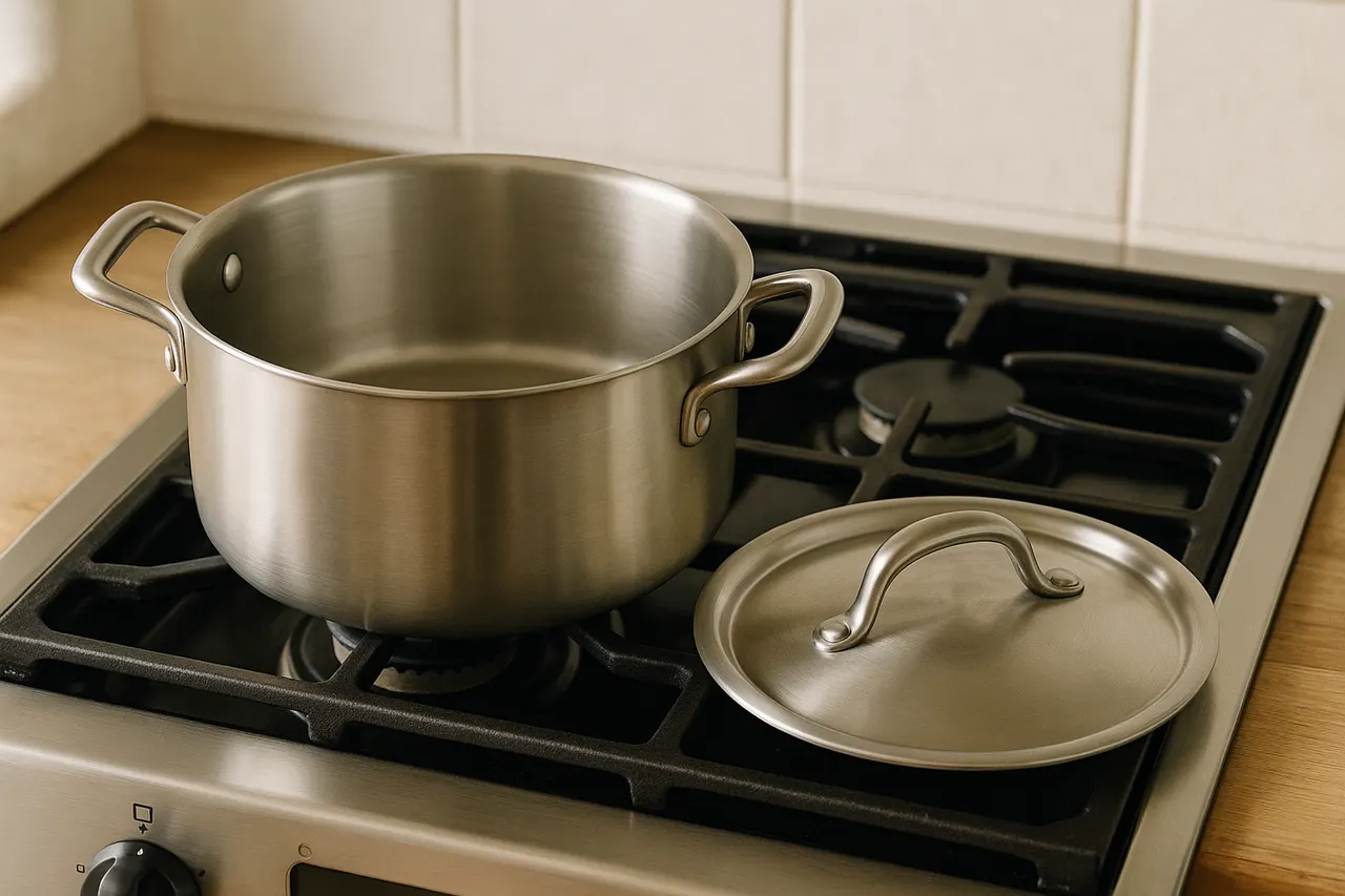How to prevent rice from sticking to the pot — Step 4: Choose the right pot and heat