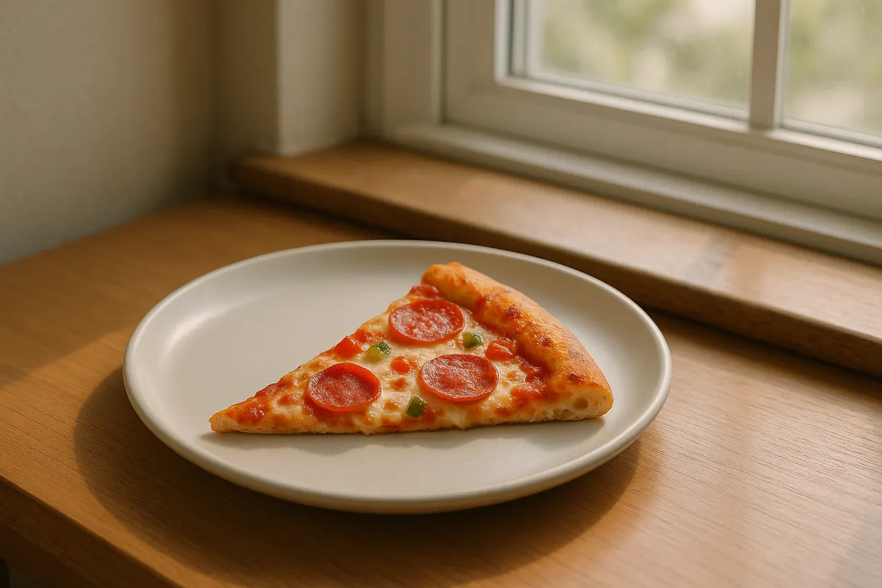 How to reheat pizza so the crust stays crispy — Step 1: Bring slice to room temperature