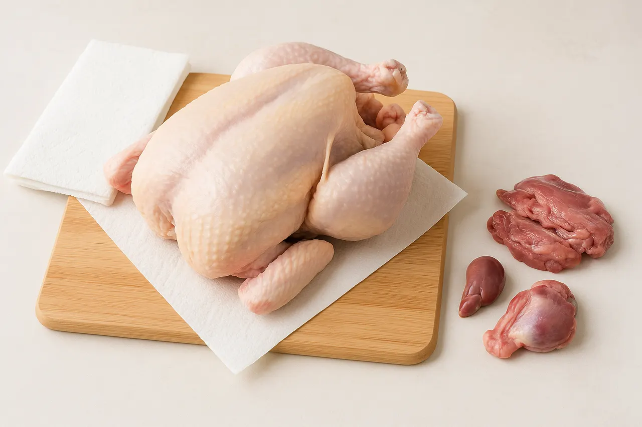 How to roast a whole chicken in the oven — Step 2: Prepare the chicken