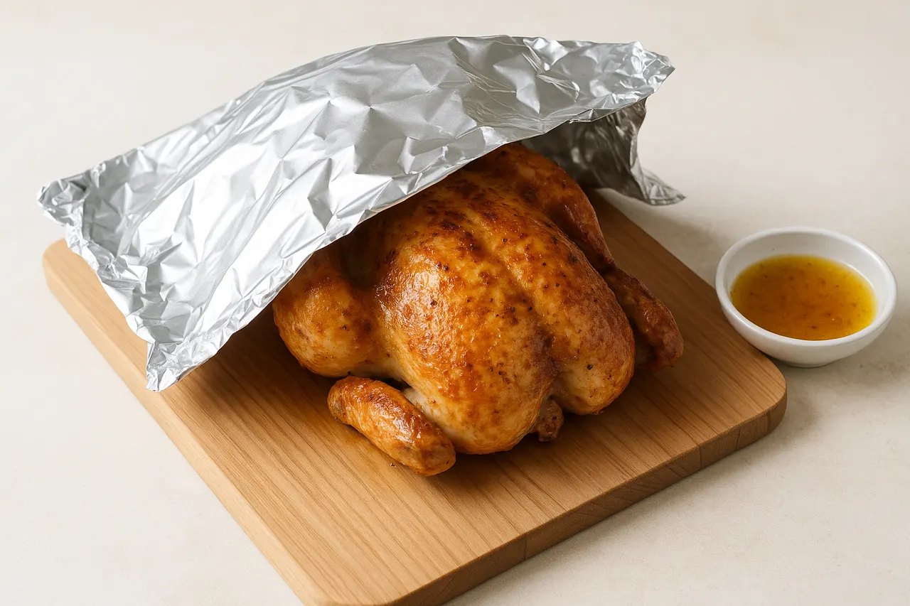 How to roast a whole chicken in the oven — Step 6: Rest before carving