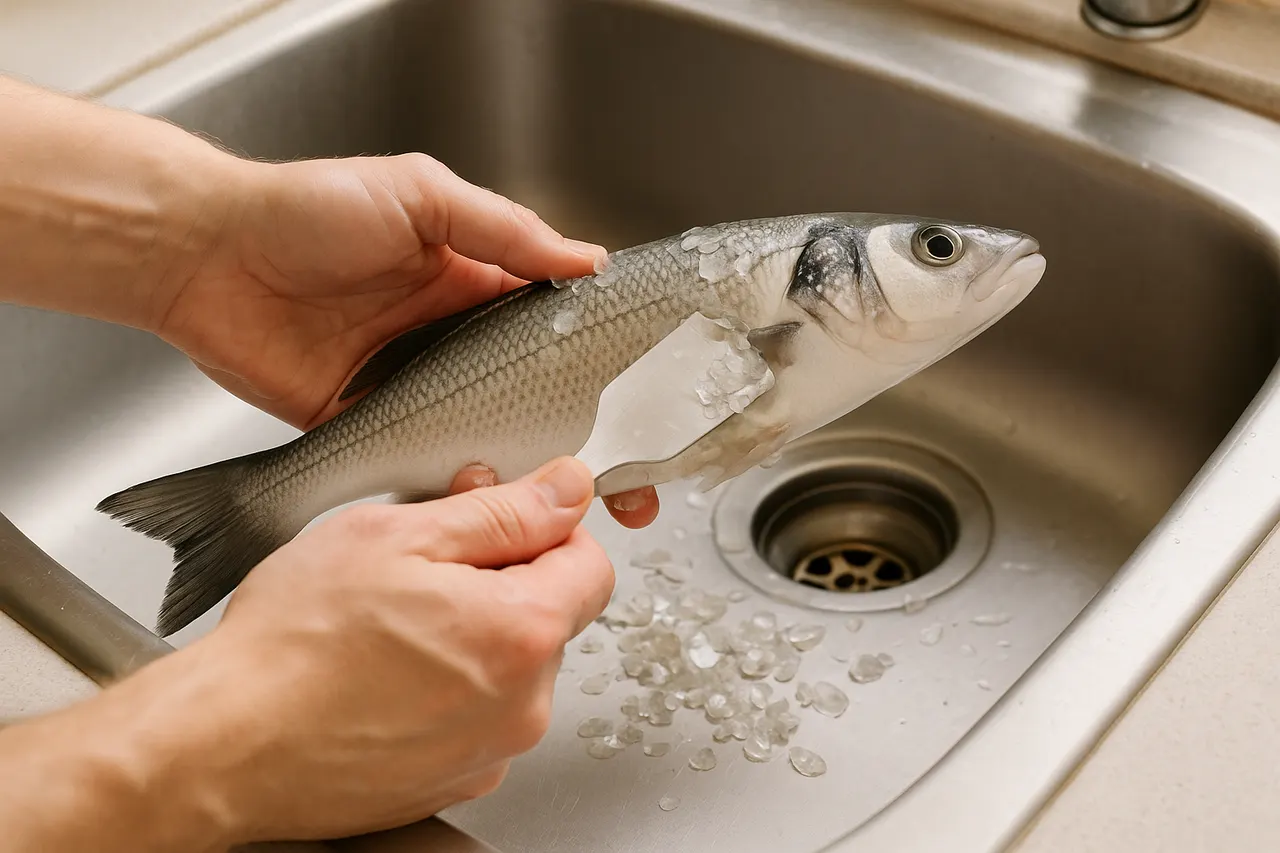 How to scale and fillet a whole fish — Step 3: Remove the scales