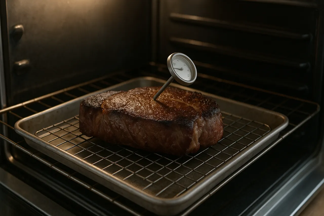 How to sear a steak to get a perfect crust — Step 7: Finish by indirect heat and rest