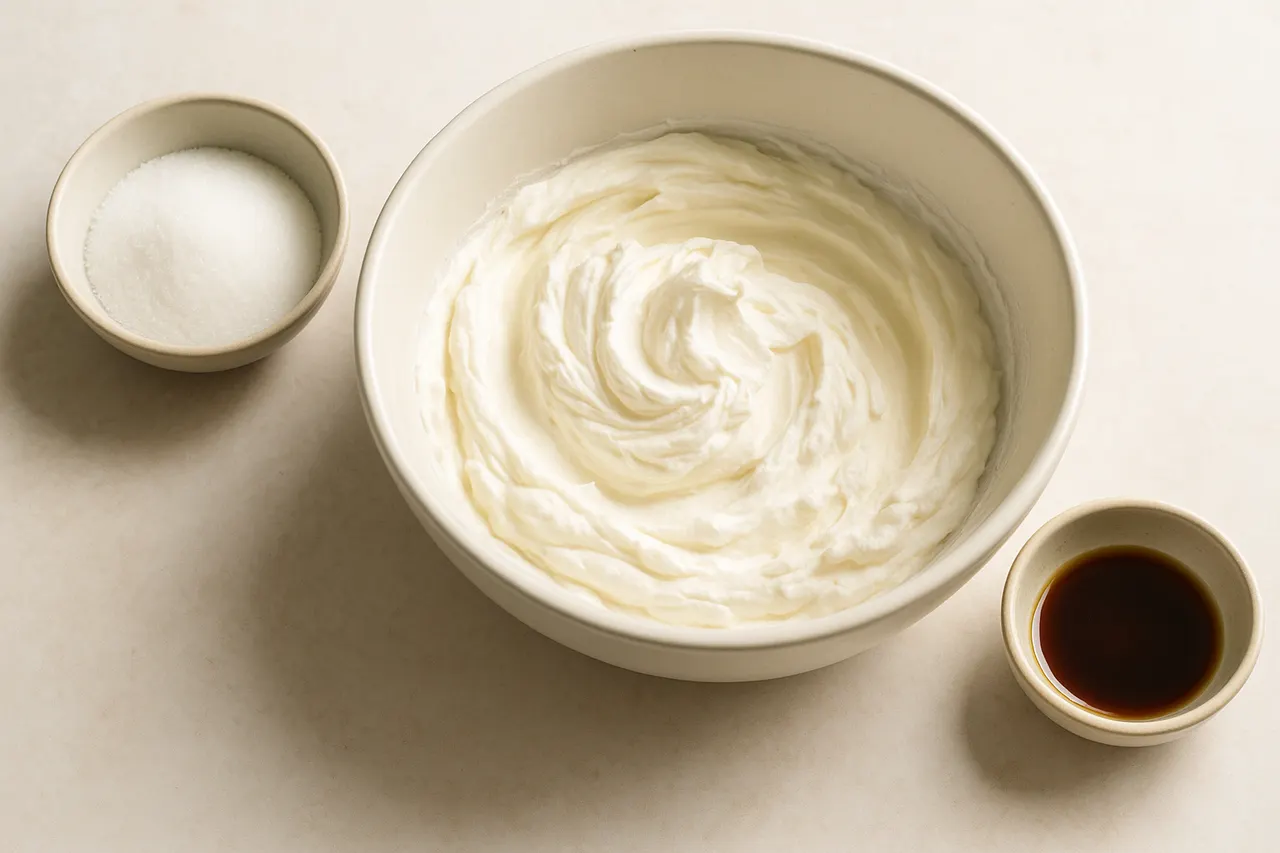 How to whip cream to soft and stiff peaks without overbeating — Step 3: Add flavorings at the right time