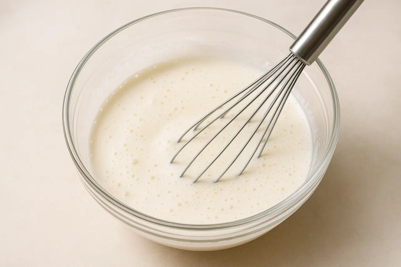 How to whip cream to soft and stiff peaks without overbeating — Step 4: Start slow then increase speed
