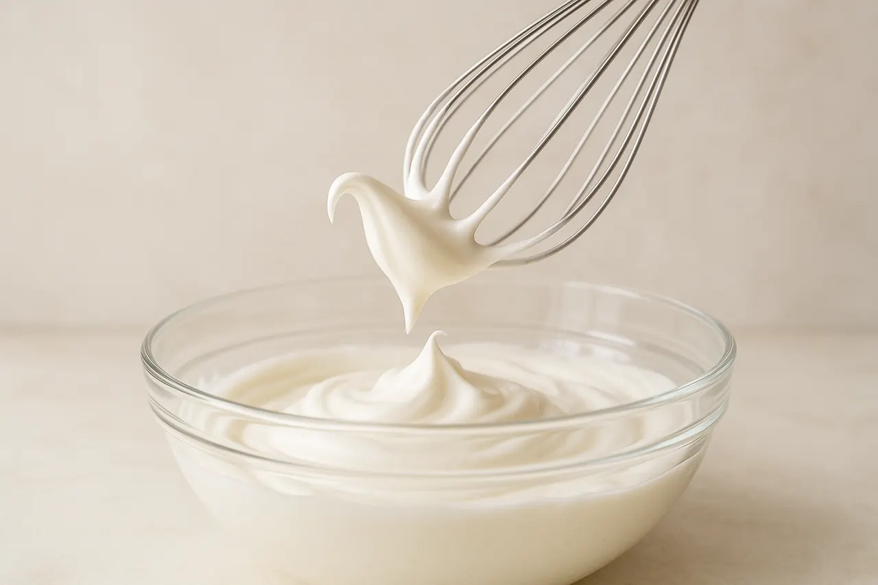How to whip cream to soft and stiff peaks without overbeating — Step 5: Watch for soft peak stage
