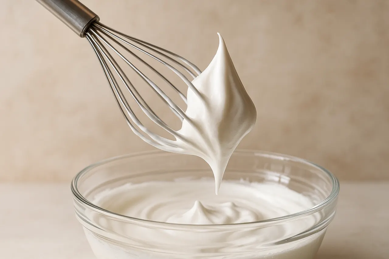 How to whip cream to soft and stiff peaks without overbeating — Step 6: Move to stiff peaks carefully