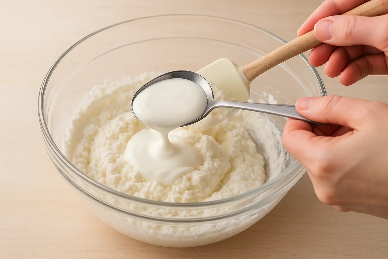 How to whip cream to soft and stiff peaks without overbeating — Step 7: Rescue slightly overwhipped cream